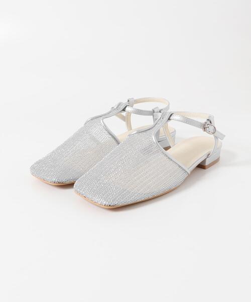 SENSE OF PLACE by URBAN RESEARCH(センスオブプレイスバイアーバンリサーチ)の「Tストラップメッシュサンダル(パンプス・レディース・ブラック/シルバー/ゴールド・SMALL/MEDIUM/LARGE)」の11枚目の写真