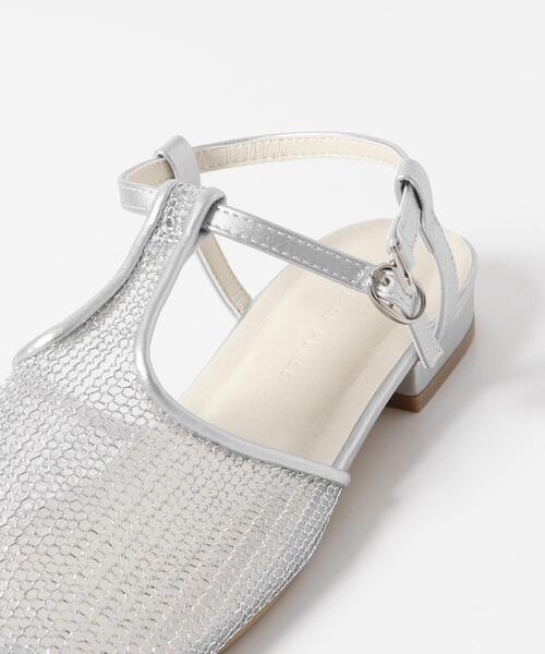 SENSE OF PLACE by URBAN RESEARCH(センスオブプレイスバイアーバンリサーチ)の「Tストラップメッシュサンダル(パンプス・レディース・ブラック/シルバー/ゴールド・SMALL/MEDIUM/LARGE)」の12枚目の写真