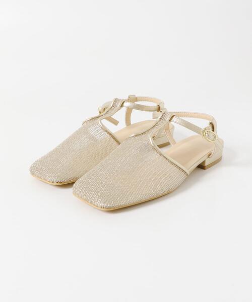 SENSE OF PLACE by URBAN RESEARCH(センスオブプレイスバイアーバンリサーチ)の「Tストラップメッシュサンダル(パンプス・レディース・ブラック/シルバー/ゴールド・SMALL/MEDIUM/LARGE)」の22枚目の写真