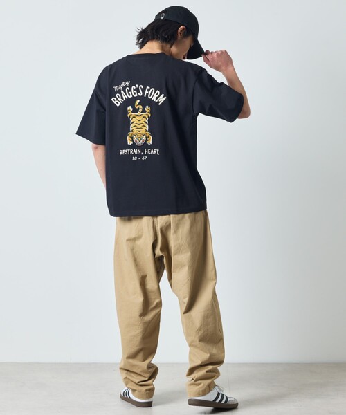 FREAK'S STORE(フリークスストア)の「限定展開 ビッグシルエット デザインバック刺繍 クルーネック Tシャツ / TIGER(Tシャツ/カットソー・メンズ・ホワイト/ブラック/ホワイト系その他・LARGE/MEDIUM/X-LARGE)」の9枚目の写真