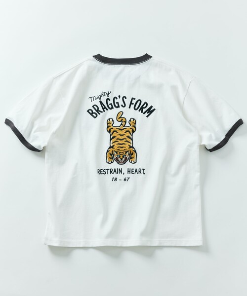 FREAK'S STORE(フリークスストア)の「限定展開 ビッグシルエット デザインバック刺繍 クルーネック Tシャツ / TIGER(Tシャツ/カットソー・メンズ・ホワイト/ブラック/ホワイト系その他・LARGE/MEDIUM/X-LARGE)」の11枚目の写真