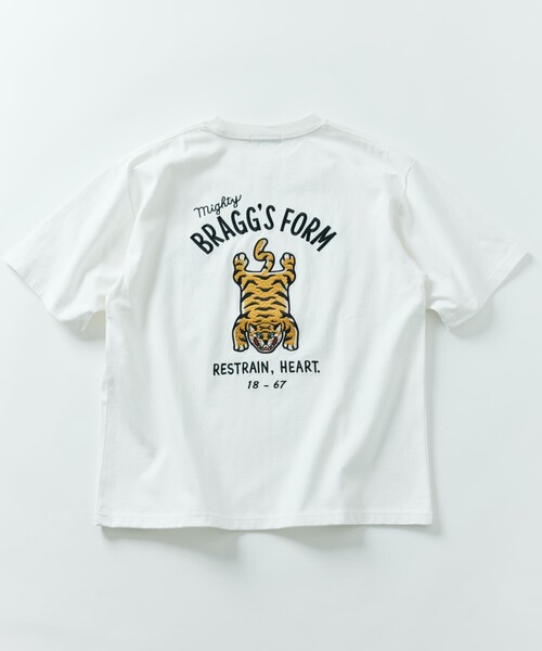 FREAK'S STORE(フリークスストア)の「限定展開 ビッグシルエット デザインバック刺繍 クルーネック Tシャツ / TIGER(Tシャツ/カットソー・メンズ・ホワイト/ブラック/ホワイト系その他・LARGE/MEDIUM/X-LARGE)」の4枚目の写真