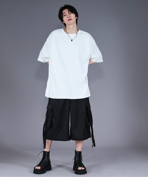 Ellno Loset(エルノロゼット)の「コードツキフリンジカーゴハーフパンツ(その他パンツ・メンズ・ブラック/グレー・SMALL/MEDIUM/LARGE)」の19枚目の写真