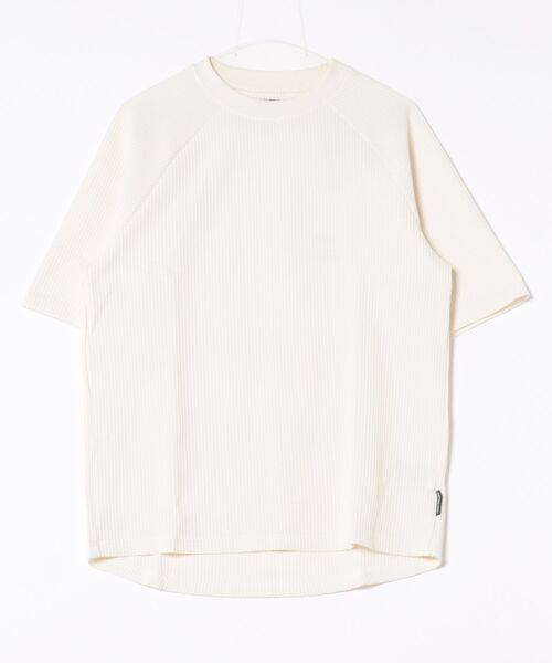 CAPTAIN STAG(キャプテンスタッグ)の「CAPTAIN STAG 捲縮ワッフルラグランTシャツ(Tシャツ/カットソー・メンズ・カーキ/ブラック/グレー/オフホワイト・LL/M/L)」の2枚目の写真