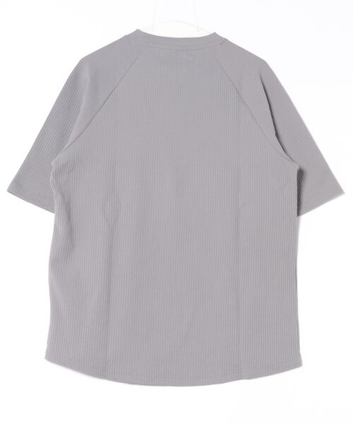 CAPTAIN STAG(キャプテンスタッグ)の「CAPTAIN STAG 捲縮ワッフルラグランTシャツ(Tシャツ/カットソー・メンズ・カーキ/ブラック/グレー/オフホワイト・LL/M/L)」の5枚目の写真