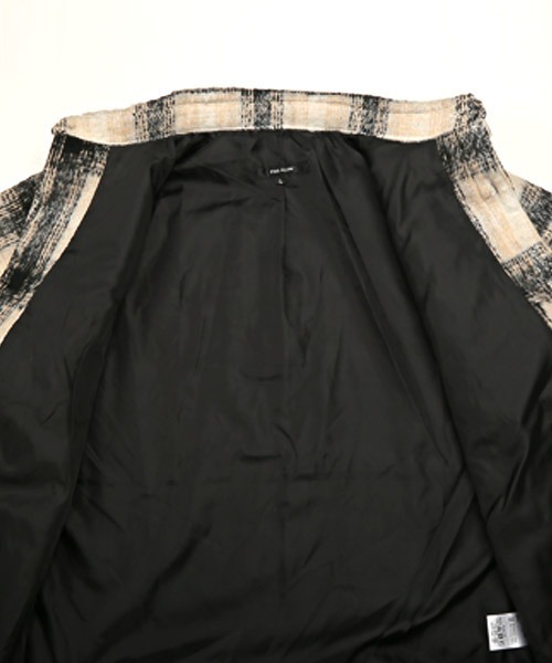 LUXSTYLE(ラグスタイル)の「起毛チェック柄シャツジャケット(ブルゾン・メンズ・ブルー/ブラック・L/M/XL)」の12枚目の写真