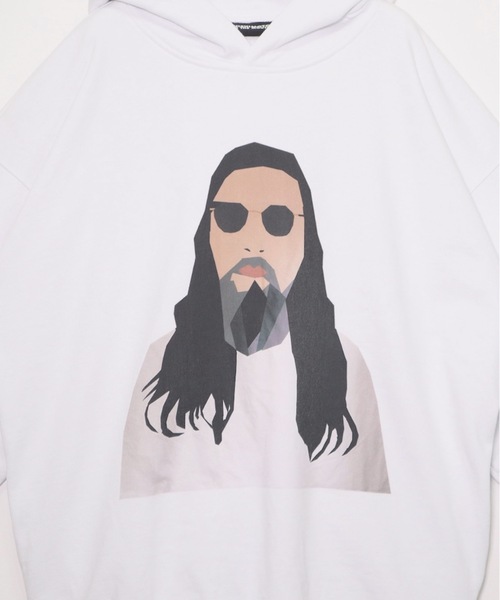NISHIMOTO IS THE MOUTH（ニシモト イズ ザ マウス）の「SWEAT HOODIE | NISHIMOTO IS THE MOUTH（パーカー・メンズ・ホワイト/ブラック・MEDIUM/LARGE/X-LARGE）」の4枚目の写真