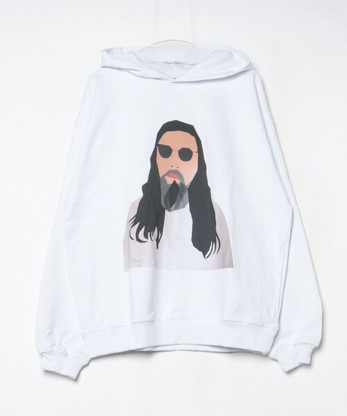 NISHIMOTO IS THE MOUTH（ニシモト イズ ザ マウス）の「SWEAT HOODIE | NISHIMOTO IS THE MOUTH（パーカー・メンズ・ホワイト/ブラック・MEDIUM/LARGE/X-LARGE）」の3枚目の写真
