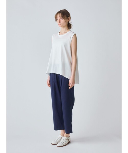 tシャツ MidiUmi クルーネックノースリーブフレアタンクトップ レディース MidiUmi / ミディウミ クルーネックノースリーブフレアタンク