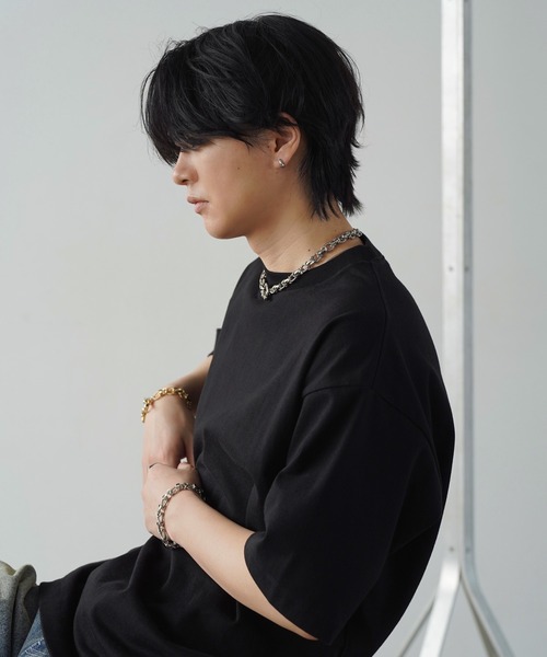 WYM LIDNM（ウィム バイ リドム）の「ANCHOR TWIST BRACELET / CROSS LINK CHAIN BRACELET（ブレスレット・メンズ・ゴールド/シルバー/ゴールド系2/シルバー系2・FREE）」の5枚目の写真