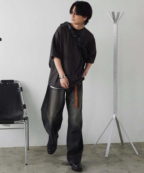 WYM LIDNM（ウィム バイ リドム）の「ANCHOR TWIST BRACELET / CROSS LINK CHAIN BRACELET（ブレスレット・メンズ・ゴールド/シルバー/ゴールド系2/シルバー系2・FREE）」の7枚目の写真