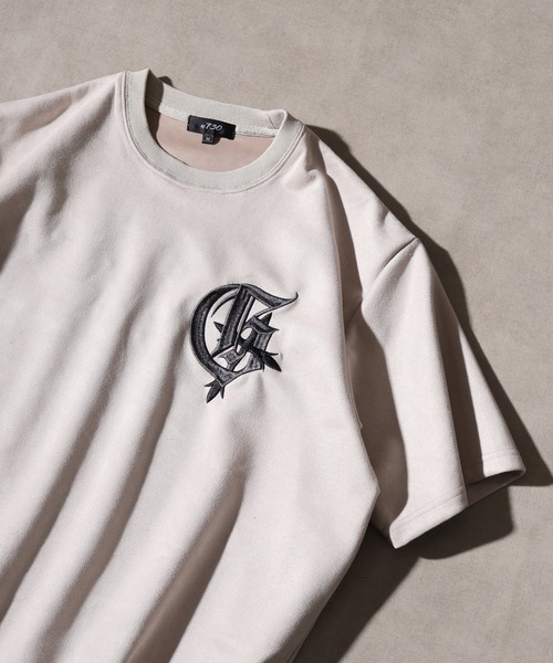 Logo embroidered short sleeve T-shirt / ロゴ刺繍半袖Tシャツ