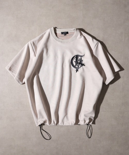 RE730（アールイーセブンサーティー）の「Logo embroidered short sleeve T-shirt / ロゴ刺繍半袖Tシャツ unisex（Tシャツ/カットソー・メンズ・ブラック/アイボリー/モカ・L/M）」の19枚目の写真