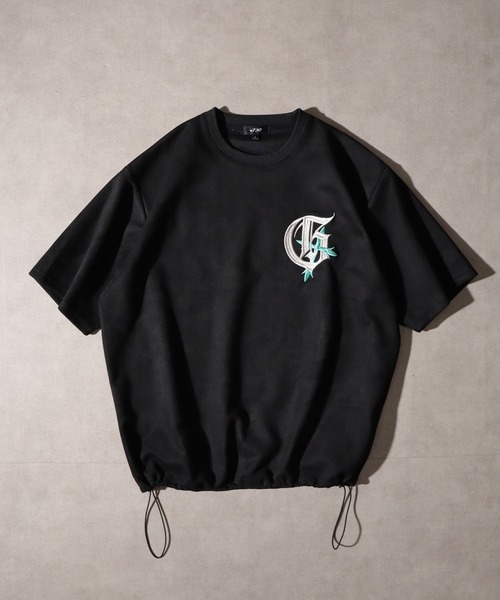 RE730（アールイーセブンサーティー）の「Logo embroidered short sleeve T-shirt / ロゴ刺繍半袖Tシャツ unisex（Tシャツ/カットソー・メンズ・ブラック/アイボリー/モカ・L/M）」の21枚目の写真