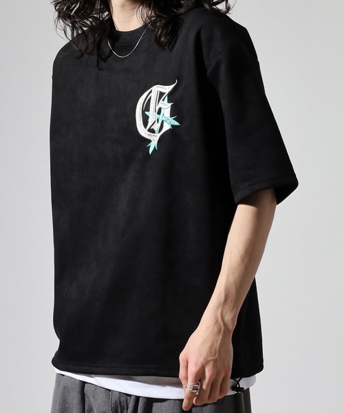 RE730（アールイーセブンサーティー）の「Logo embroidered short sleeve T-shirt / ロゴ刺繍半袖Tシャツ unisex（Tシャツ/カットソー・メンズ・ブラック/アイボリー/モカ・L/M）」の13枚目の写真