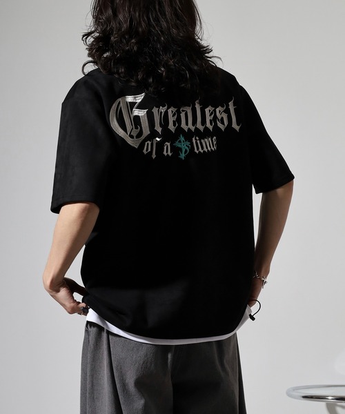 Logo embroidered short sleeve T-shirt / ロゴ刺繍半袖Tシャツ