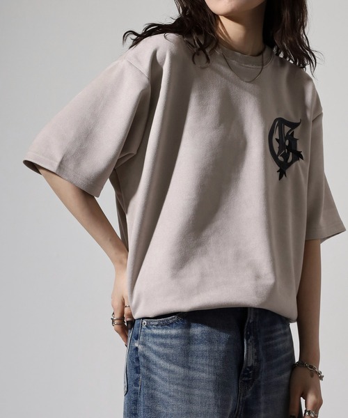 Logo embroidered short sleeve T-shirt / ロゴ刺繍半袖Tシャツ