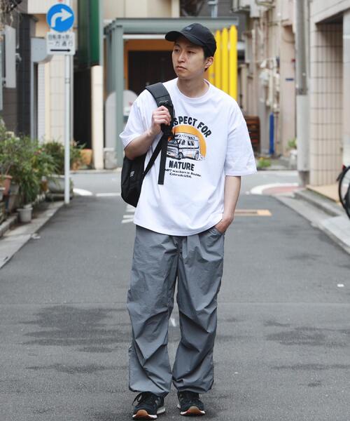 BACK NUMBER（バックナンバー）の「BACK NUMBER(バックナンバー)【メンズ】「接触冷感」ナイロンオーバーパンツ（その他パンツ・メンズ・ブラック/グレー・M/L）」の11枚目の写真