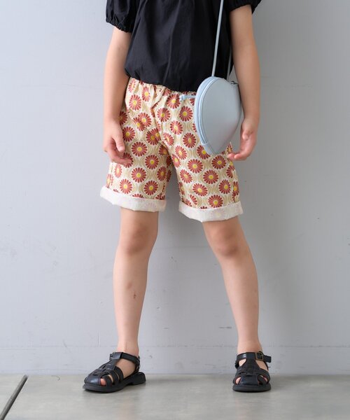 CIAOPANIC TYPY（チャオパニックティピー）の「【KIDS】【プチプラ】アソート柄イージーショーツ（その他パンツ・キッズ・ベージュ/レッド/チャコールグレー/サックスブルー・SMALL/MEDIUM/LARGE/X-LARGE/XX-LARGE）」の4枚目の写真