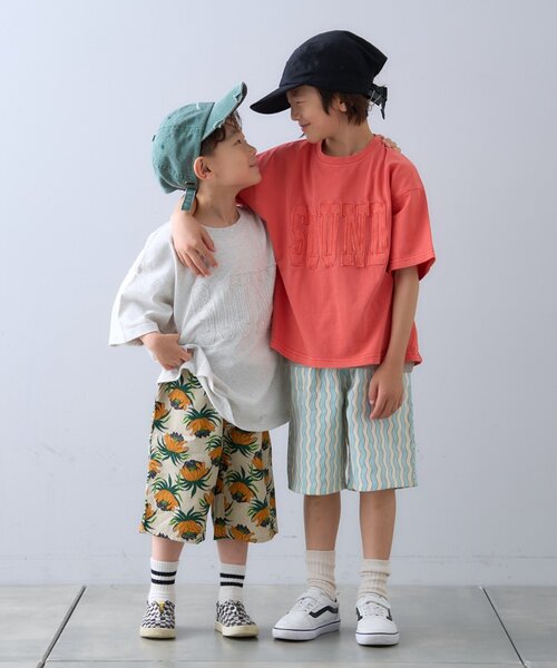 CIAOPANIC TYPY（チャオパニックティピー）の「【KIDS】【プチプラ】アソート柄イージーショーツ（その他パンツ・キッズ・ベージュ/レッド/チャコールグレー/サックスブルー・SMALL/MEDIUM/LARGE/X-LARGE/XX-LARGE）」の6枚目の写真