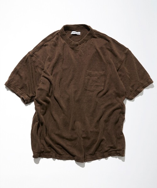 CAHLUMN(カウラム)の「CAHLUMN/カウラム French Linen Pocket T-Shirt /フレンチリネン ポケットTシャツ(Tシャツ/カットソー・メンズ・ホワイト/ネイビー/ブラウン・XX-LARGE/X-LARGE/LARGE/MEDIUM)」の12枚目の写真