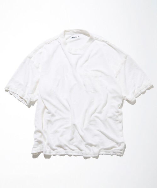 CAHLUMN(カウラム)の「CAHLUMN/カウラム French Linen Pocket T-Shirt /フレンチリネン ポケットTシャツ(Tシャツ/カットソー・メンズ・ホワイト/ネイビー/ブラウン・XX-LARGE/X-LARGE/LARGE/MEDIUM)」の14枚目の写真