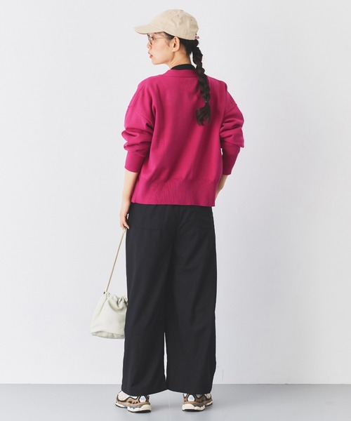 and myera（アンド マイラ）の「ａｎｄ　ｍｙｅｒａ　ｆｅａｔ．ａｖｅｃｍｏｉ　ザクロ色のカーディガン（カーディガン/ボレロ・レディース・ピンク・L/M/LL/S）」の4枚目の写真