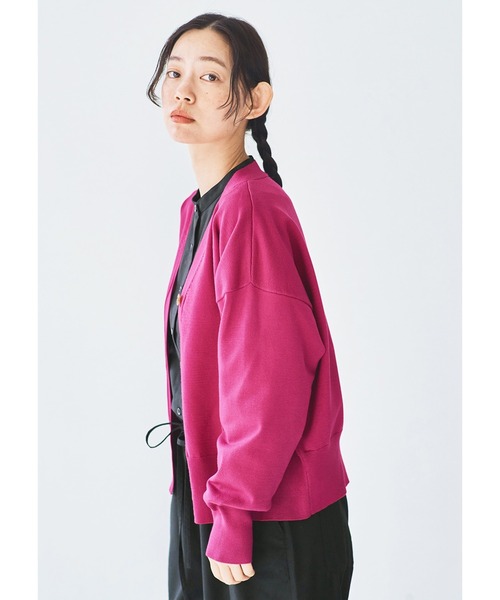 and myera（アンド マイラ）の「ａｎｄ　ｍｙｅｒａ　ｆｅａｔ．ａｖｅｃｍｏｉ　ザクロ色のカーディガン（カーディガン/ボレロ・レディース・ピンク・L/M/LL/S）」の6枚目の写真