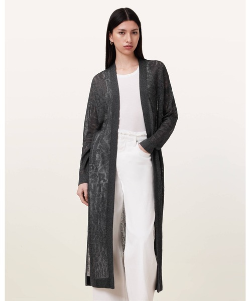 ALLSAINTS(オールセインツ)の「KAITO OPEN KNIT CARDIGAN | KAITO オープン ニット カーディガン(カーディガン/ボレロ・レディース・グレー系その他・M/S/XS)」の2枚目の写真