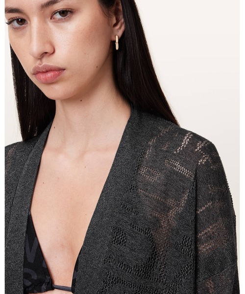 ALLSAINTS(オールセインツ)の「KAITO OPEN KNIT CARDIGAN | KAITO オープン ニット カーディガン(カーディガン/ボレロ・レディース・グレー系その他・M/S/XS)」の3枚目の写真