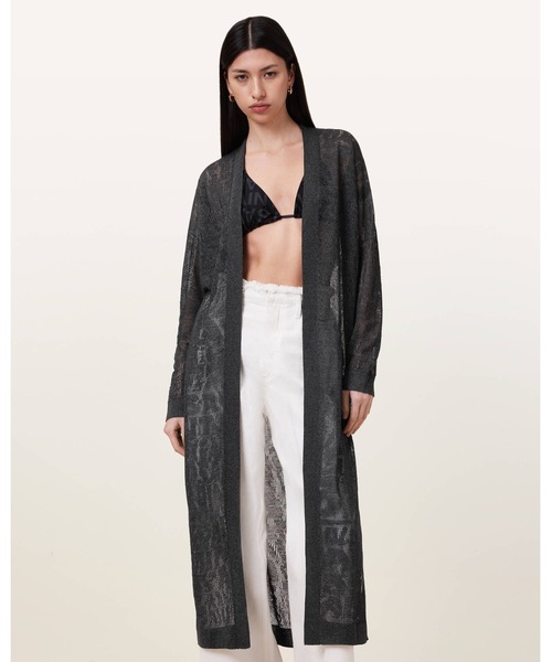 ALLSAINTS(オールセインツ)の「KAITO OPEN KNIT CARDIGAN | KAITO オープン ニット カーディガン(カーディガン/ボレロ・レディース・グレー系その他・M/S/XS)」の4枚目の写真