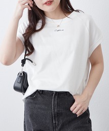 【8色展開!】オーガニック素材、華奢見えフレンチTシャツ