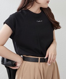 【8色展開!】オーガニック素材、華奢見えフレンチTシャツ