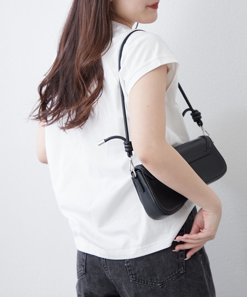 Remind me and forever(リマインドミーアンドフォーエバー)の「【8色展開!】オーガニック素材、華奢見えフレンチTシャツ(Tシャツ/カットソー・レディース・その他1/その他3/ベージュ/ブラウン/オフホワイト/ブルー/ブラック/カーキ・FREE)」の22枚目の写真
