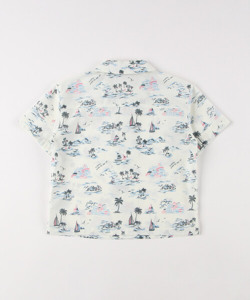 COMME CA ISM（コムサイズム）の「マリンアロハ柄 アロハシャツ（シャツ/ブラウス・キッズ・ネイビー/アイボリー・110cm/100cm/120cm/130cm/140cm/150cm）」の4枚目の写真