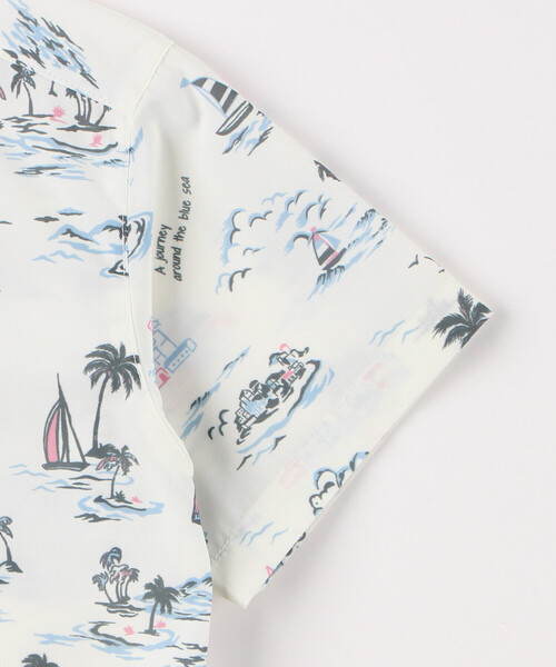 COMME CA ISM（コムサイズム）の「マリンアロハ柄 アロハシャツ（シャツ/ブラウス・キッズ・ネイビー/アイボリー・110cm/100cm/120cm/130cm/140cm/150cm）」の8枚目の写真