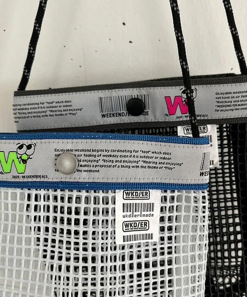 HEMING’S(ヘミングス)の「WEEKENDER/ウィークエンダー ショルダーバック L MESH MINI SHOULDER 7916601(ショルダーバッグ・メンズ・ホワイト/ブラック・FREE)」の5枚目の写真