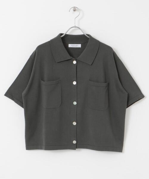 URBAN RESEARCH Sonny Label（アーバンリサーチサニーレーベル）の「(接触冷感)クールミストニットシャツ（ニット/セーター・レディース・イエロー/チャコールグレー/アイボリー・FREE）」の10枚目の写真