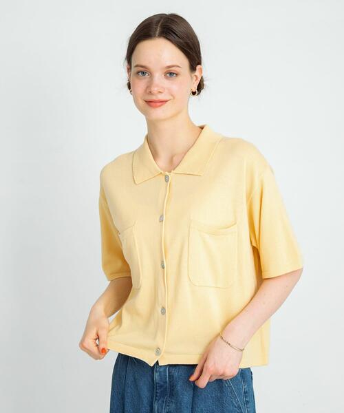 セール】(接触冷感)クールミストニットシャツ（ニット/セーター