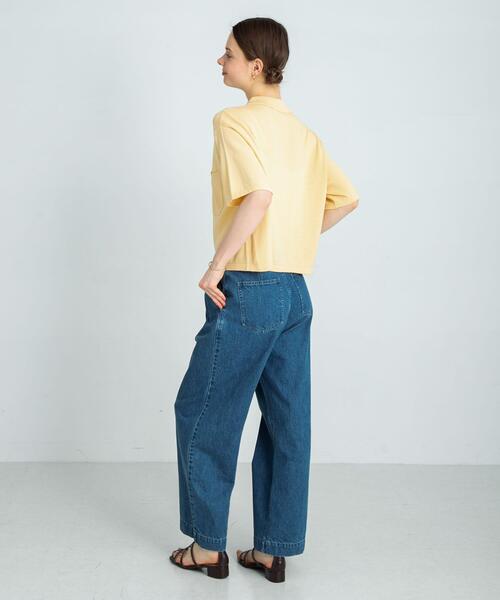 URBAN RESEARCH Sonny Label（アーバンリサーチサニーレーベル）の「(接触冷感)クールミストニットシャツ（ニット/セーター・レディース・イエロー/チャコールグレー/アイボリー・FREE）」の18枚目の写真