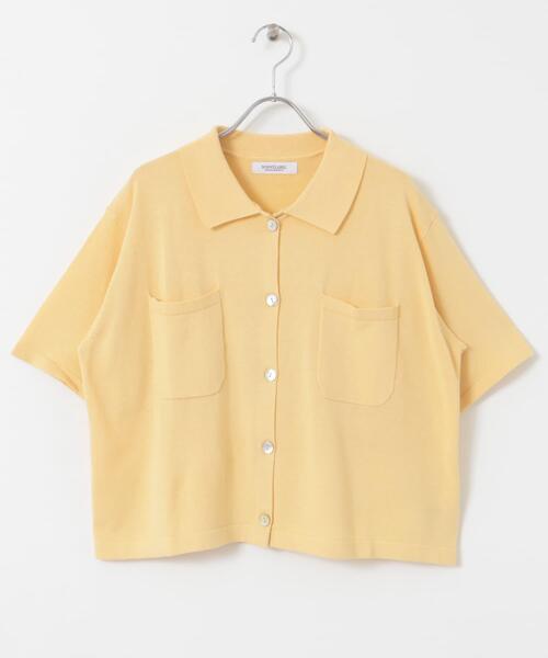 URBAN RESEARCH Sonny Label（アーバンリサーチサニーレーベル）の「(接触冷感)クールミストニットシャツ（ニット/セーター・レディース・イエロー/チャコールグレー/アイボリー・FREE）」の19枚目の写真