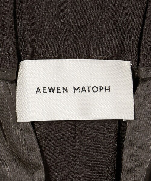 AEWEN MATOPH(イウエン マトフ)の「<AEWEN MATOPH>ラップ タックパンツ(その他パンツ・レディース・ダークブラウン/ベージュ・34/36/38)」の3枚目の写真