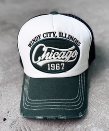 CALIFORNIA OUTFITTERS（カリフォルニア アウトフィッターズ）の「5A5 ダメージ ロゴ メッシュキャップ CHICAGO（キャップ・メンズ）」