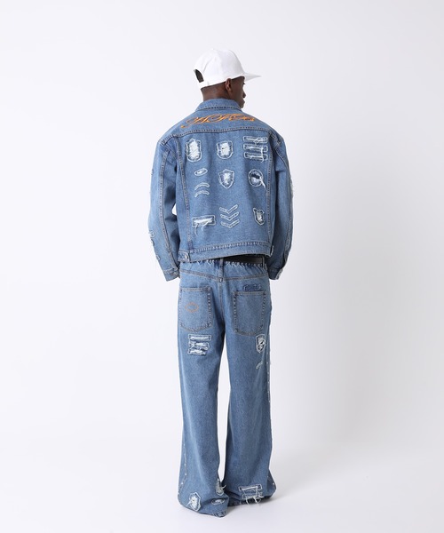 【最終値下げ】AFB denim PATCHED DENIM PANTS（デニムパンツ）｜AFB（エーエフビー）の