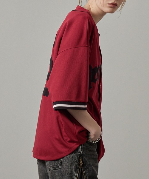 Alfred Alex(アルフレッドアレックス)の「【Alfred Alex】ゲームデザイン ナンバリング ビッグベースボールTシャツ(シャツ/ブラウス・メンズ・ライトグレー/ブラック/ワイン・M/L)」の8枚目の写真