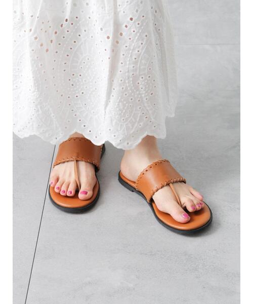 Lugnoncure(ルノンキュール)の「トングサンダル《2025summer catalog item》(サンダル・レディース・ブラック/オフホワイト/ブラウン・M/L)」の10枚目の写真