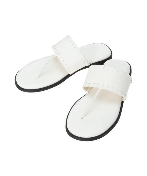Lugnoncure(ルノンキュール)の「トングサンダル《2025summer catalog item》(サンダル・レディース・ブラック/オフホワイト/ブラウン・M/L)」の13枚目の写真