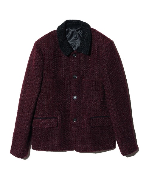 ジャケット・アウター block pattern tweed jacket ALUDE TOKYO】block pattern tweed jacket | 【ALUDE】韓国