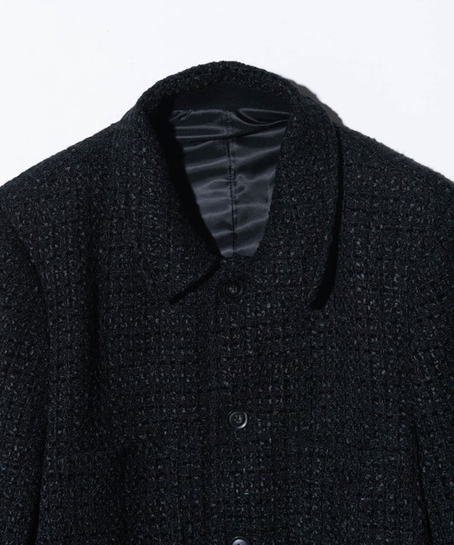 glamb(グラム)の「Hidden Valley Tweed Jacket / ヒドゥンバレーツイードジャケット(ブルゾン・メンズ・ブラック/ワイン・S/M/L)」の21枚目の写真
