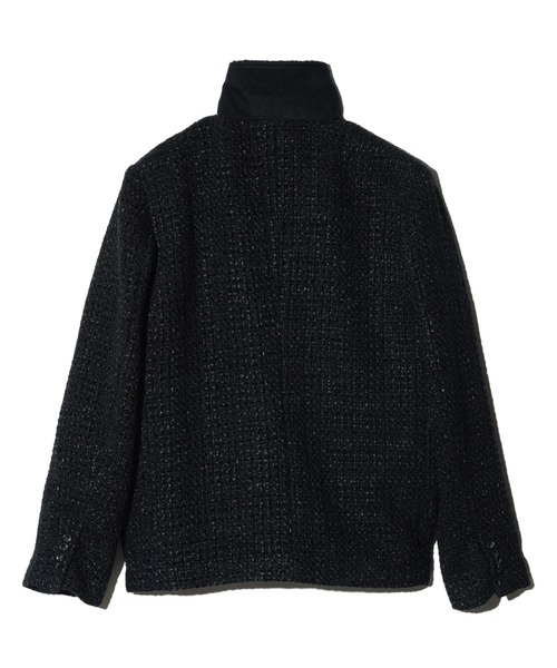 glamb(グラム)の「Hidden Valley Tweed Jacket / ヒドゥンバレーツイードジャケット(ブルゾン・メンズ・ブラック/ワイン・S/M/L)」の6枚目の写真